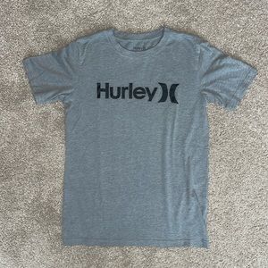 Boy’s Hurley Logo Gray Casual Cotton Play T-Shirt - Size L - 12/13 Years